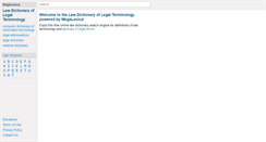 Desktop Screenshot of law-dictionary.org